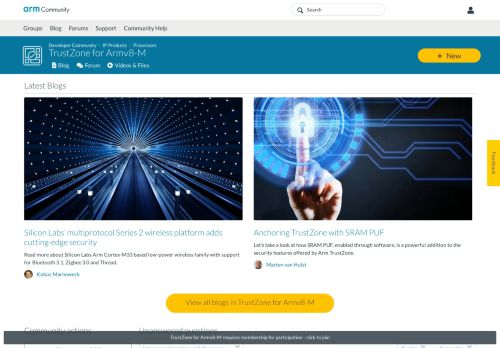 
                            9. TrustZone for Armv8-M - Arm Community