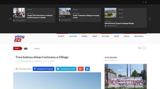 
                            11. Trwa budowa sklepu Castoramy w Elblągu – Elblag24