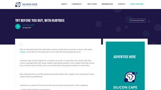 
                            12. Try before you buy, with rubybox | Silicon Cape