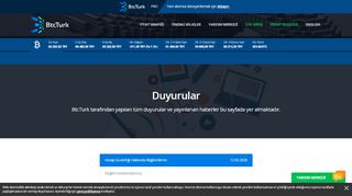 
                            4. ( TRY) Duyurular | BtcTurk.com