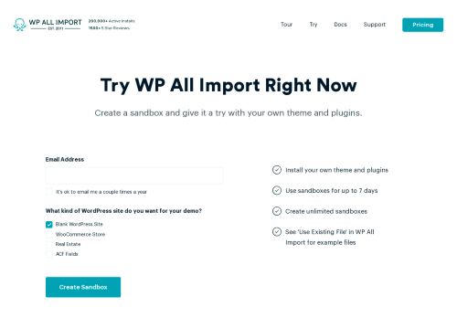 
                            2. Try It Now - WP All Import