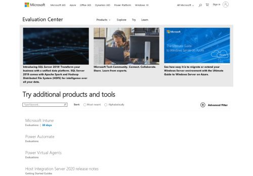 
                            11. Try | Microsoft Evaluation Center