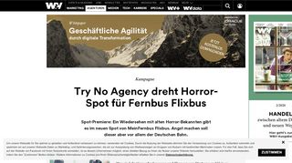 
                            10. Try No Agency dreht Horror-Spot für Fernbus Flixbus | W&V