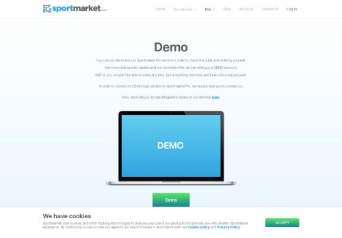 
                            5. Try our Demo account - Sportmarket PRO