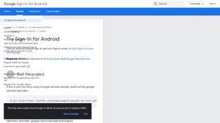 
                            2. Try Sign-In for Android - Google Developers