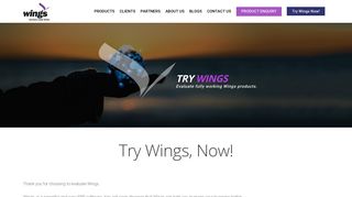
                            3. Try Wings Now! - WingsInfo