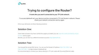 
                            10. Trying to configure the Router? | TP-Link