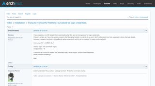
                            3. Trying to live boot for first time, but asked for login ...
