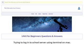 
                            10. Trying to log in to school server using terminal on mac. - Unix.com