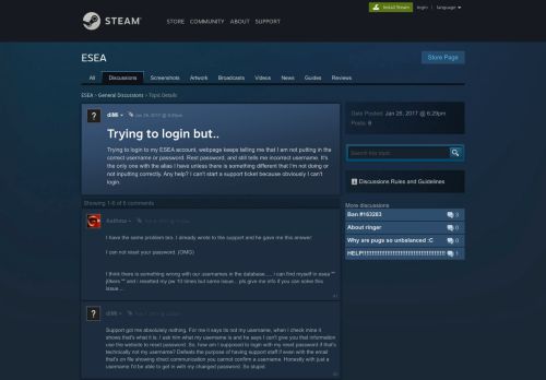 
                            6. Trying to login but.. :: ESEA General Discussions - Steam Community