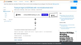 
                            6. Trying to login to ECR fails with -no-include-email error - Stack ...