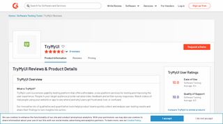 
                            11. TryMyUI Reviews 2018 | G2 Crowd