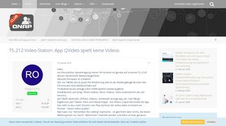 
                            3. TS-212 Video-Station: App QVideo spielt keine Videos - QNAP Apps ...