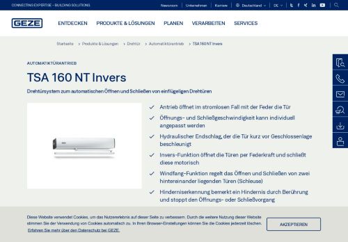 
                            7. TSA 160 NT Invers | GEZE