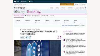 
                            8. TSB banking problems: what to do if you're affected - The Telegraph