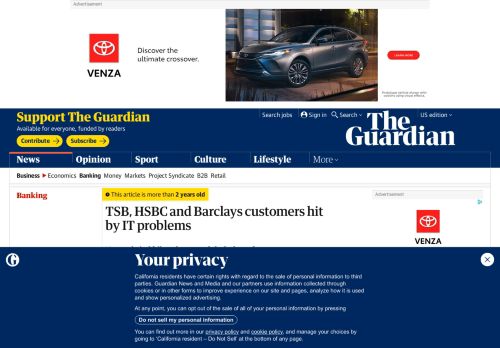 
                            8. TSB, HSBC and Barclays customers hit by IT problems | Business ...