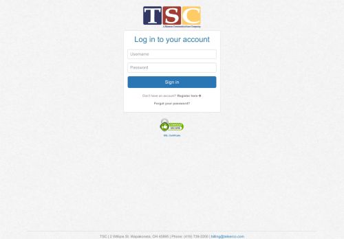 
                            9. TSC: Login