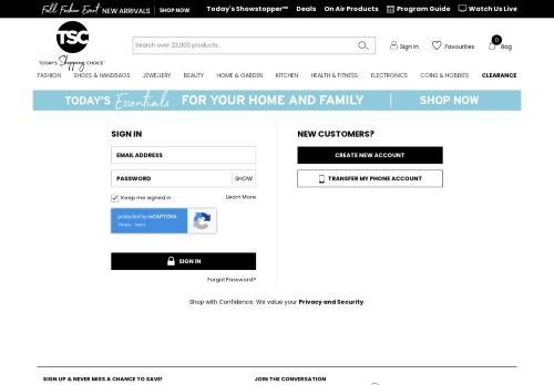 
                            11. TSC Sign In - Online Shopping for Canadians