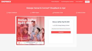 
                            5. tsel Bonus daftar Rp 85.000 + s/d 30% Setiap Belanja Online! Syarat ...