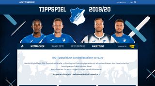 
                            7. TSG Online-Tippspiel: Dein Tipp ins Glück! » TSG 1899 Hoffenheim ...