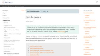 
                            9. tsm licenses - Tableau