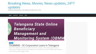 
                            12. TSOBMMS - Telangana SC/ST/BC Corporation Loan | Apply online