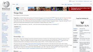 
                            4. Tsogo Sun - Wikipedia