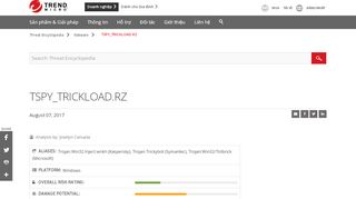 
                            13. TSPY_TRICKLOAD.RZ - Threat Encyclopedia - Trend Micro VN