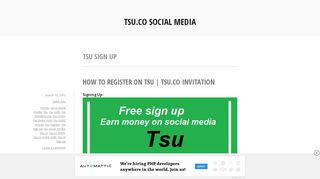 
                            5. tsu sign up – tsu.co social media