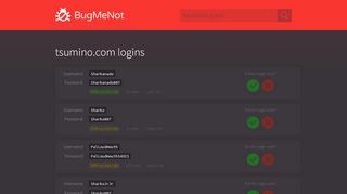 
                            2. tsumino.com passwords - BugMeNot