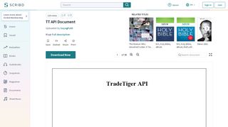
                            8. TT API Document | Order (Exchange) | Login - Scribd