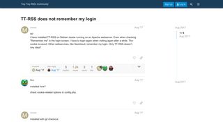 
                            5. TT-RSS does not remember my login - Tiny Tiny RSS: Community