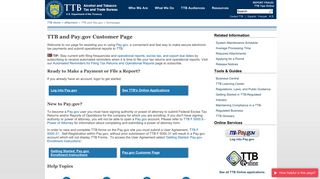 
                            9. TTB | TTB and Pay.gov | Homepage