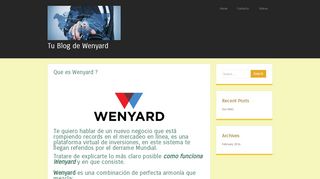 
                            5. Tu Blog de Wenyard