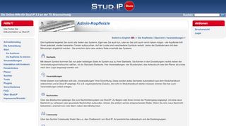 
                            10. TU Braunschweig: Stud.IP-Nutzerdokumentation: Admin-Kopfleiste