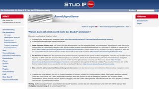 
                            6. TU Braunschweig: Stud.IP-Nutzerdokumentation: Anmeldeprobleme