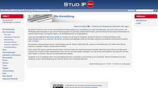 
                            9. TU Braunschweig: Stud.IP-Nutzerdokumentation: Die Anmeldung