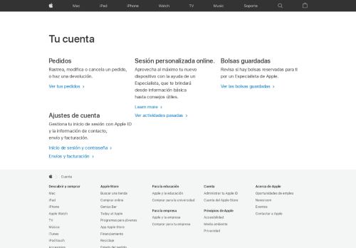 
                            5. Tu cuenta - Apple (MX)