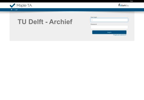 
                            7. TU Delft - Archief - Login