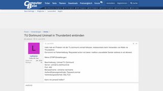 
                            4. TU Dortmund Unimail in Thunderbird einbinden | ComputerBase Forum