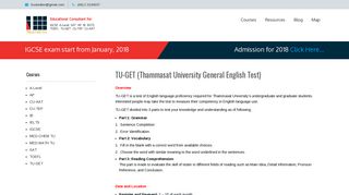 
                            5. TU-GET (Thammasat University General English Test) – TRUST-ED TEN