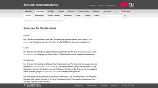 
                            10. TU Graz - ZID: Services für Studierende