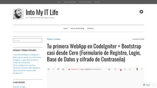 
                            8. Tu primera WebApp en CodeIgniter + Bootstrap casi desde Cero ...