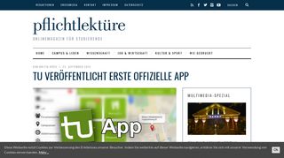 
                            11. TU veröffentlicht erste offizielle App | pflichtlektüre