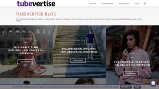 
                            3. Tubevertise Innovatives Portal für YouTuber und Unternehmen