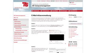 
                            12. TUBIT: E-Mail-Aliasverwaltung