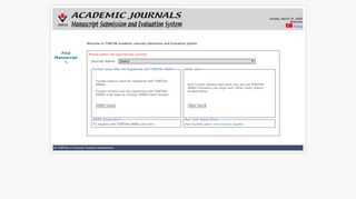 
                            4. TÜBİTAK Academic Journals Manuscript Submission and Evaluation ...