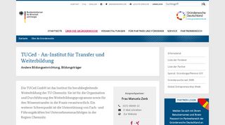 
                            5. TUCed - An-Institut für Transfer und Weiterbildung - Partner ...