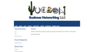 
                            12. Tucson Business Networking LLC - Forum
