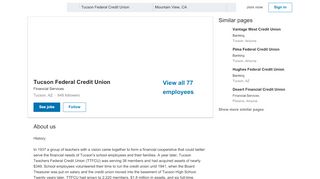 
                            9. Tucson Federal Credit Union | LinkedIn